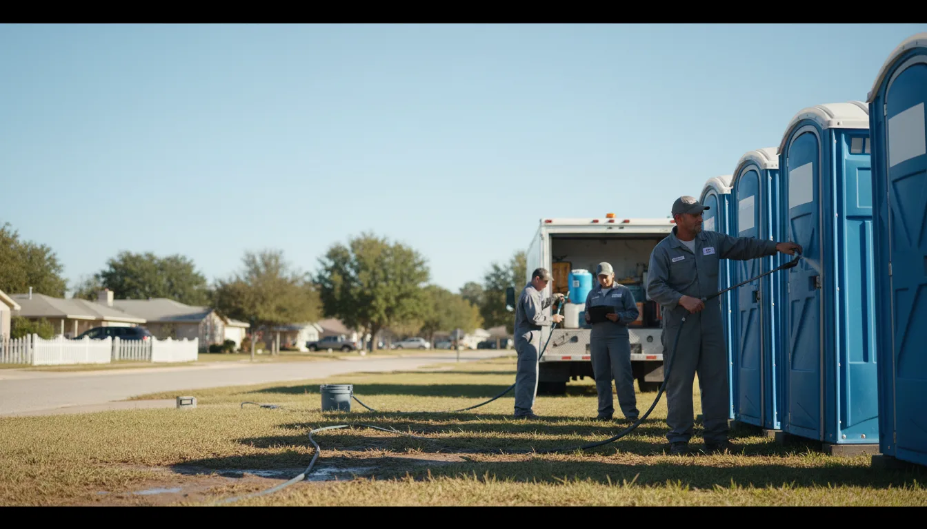 Long-Term Portable Toilet Rental in Rowena, TX near me